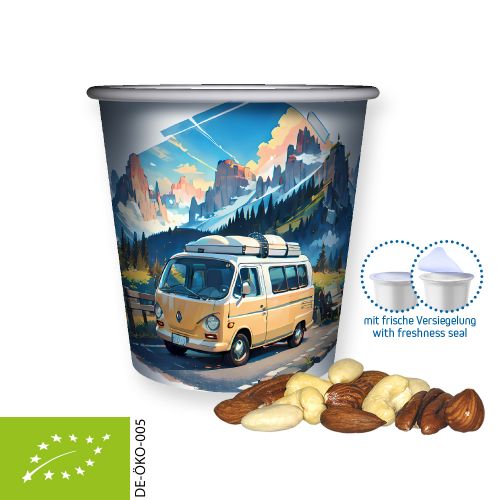 Organic nut mix , ca. 40g, mini snack cup