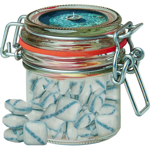 Fresh breeze candy, ca. 60g, candy jar mini with label