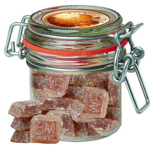 Bavarian malt candy, ca. 60g, candy jar mini with label
