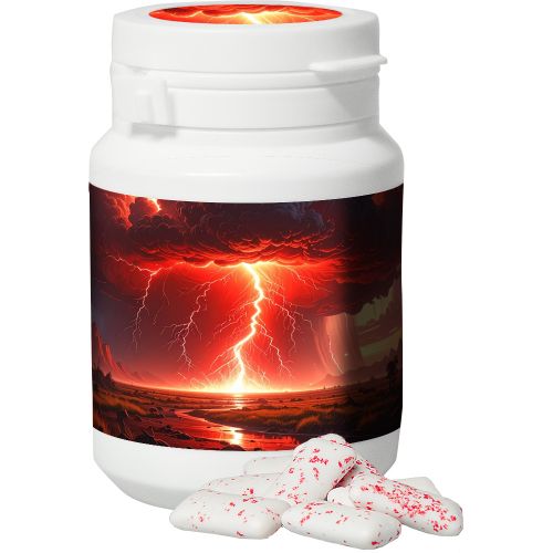 Energy chewing gum, ca. 63g, chewing gum jar with label