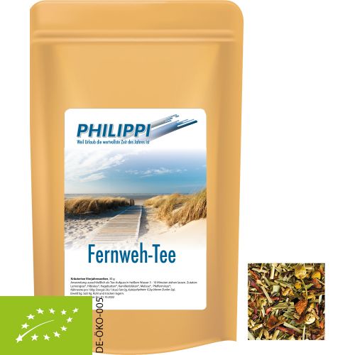 Organic herbal tea four seasons, ca. 30g, midi stand up pouch with label