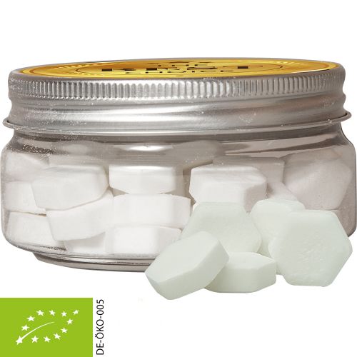 Organic dextrose orange, ca. 60g, mini sweet jar with label