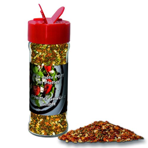 Tomato mozzarella spice, ca. 35g, spice shaker with label