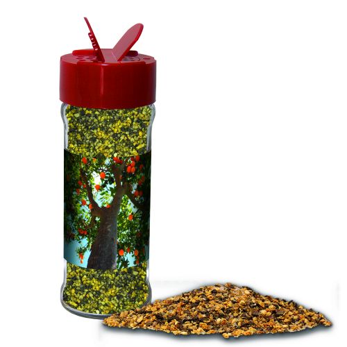 Orange pepper, ca. 45g, spice shaker with label