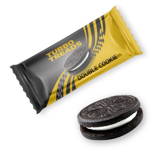 Sandwich cookie with vanilla cream, ca. 13g, flowpack