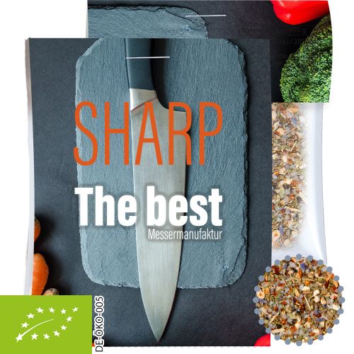 Organic all-rounder spice, ca. 10g, express spice midi bag with promotional flyer