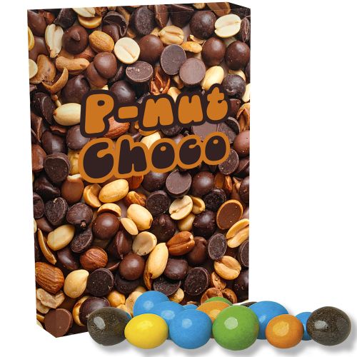 Coloured peanuts, ca. 15g, folding box midi
