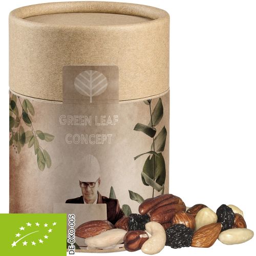 Organic trail mix, ca. 80g, cardboard can midi