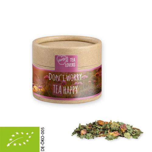 Organic herbal tea happiness, ca. 17g, cardboard can mini