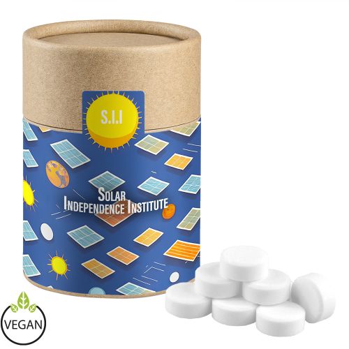 Peppermint drops sugar free, ca. 80g, cardboard can midi