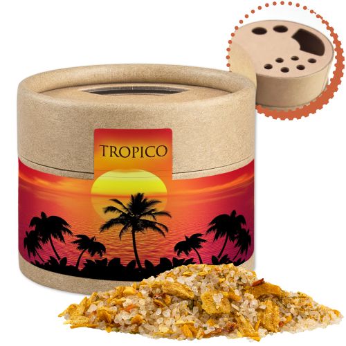 Tropical salt, ca. 50g, cardboard shaker mini