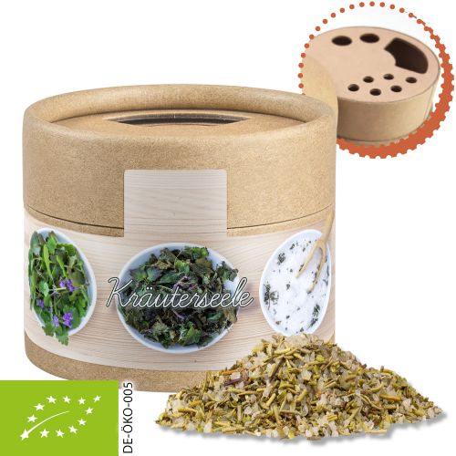 Organic herb salt, ca. 40g, cardboard shaker mini