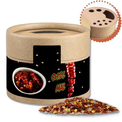 Chili salt, ca. 30g, cardboard shaker mini