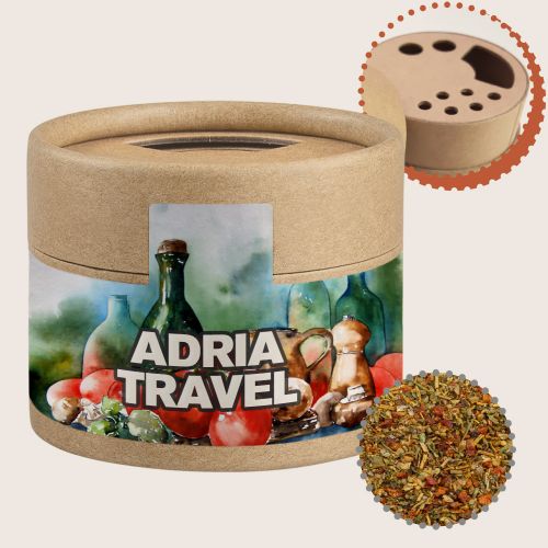 Mediterranean veggie mix, ca. 28g, cardboard shaker mini