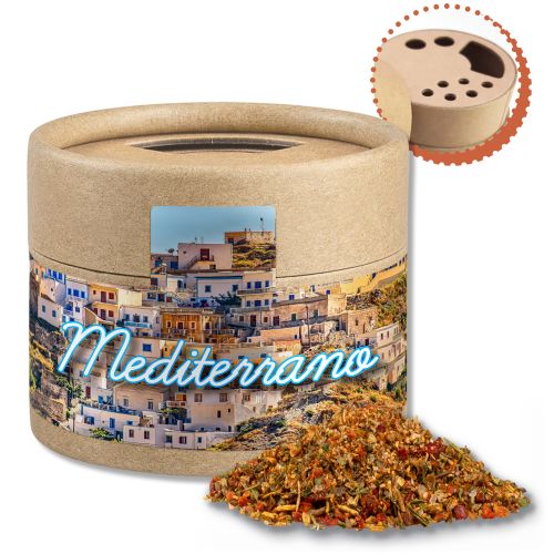 Mediterranean veggie mix, ca. 28g, cardboard shaker mini
