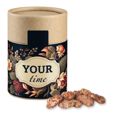 Burnt almonds, ca. 80g, cardboard can midi