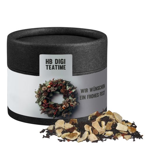 Winter days tea, ca. 30g, cardboard can mini black
