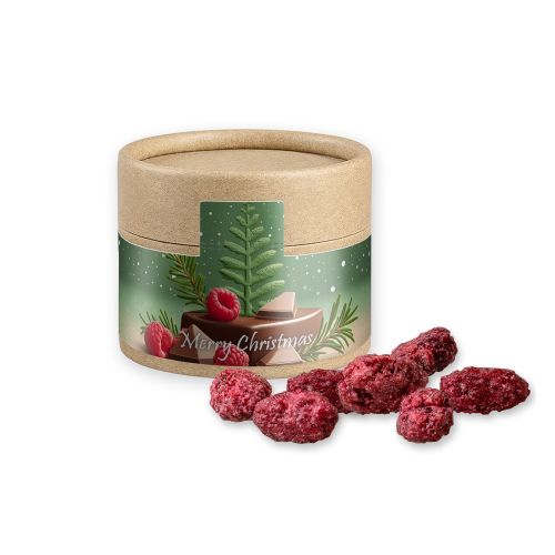 Roasted almonds raspberry, ca. 40g, cardboard can mini