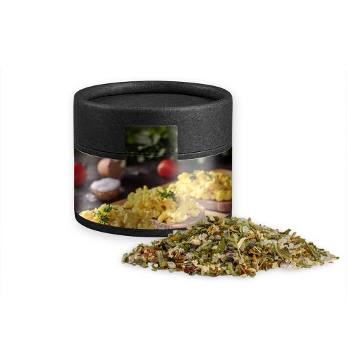 Scrambled egg spice, ca. 40g, cardboard can mini black