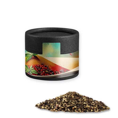 Pepper crushed, ca. 38g, cardboard can mini black
