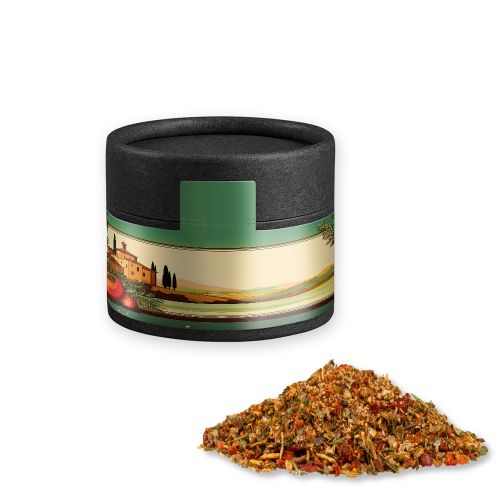 Mediterranean veggie mix, ca. 28g, cardboard can mini black