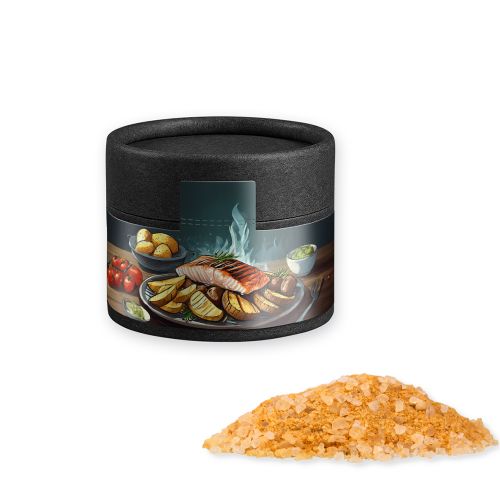 Smoke salt coarse, ca. 75g, cardboard can mini black