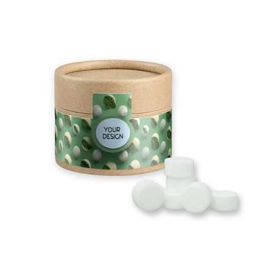 Peppermint drops sugar free, ca. 40g, cardboard can mini