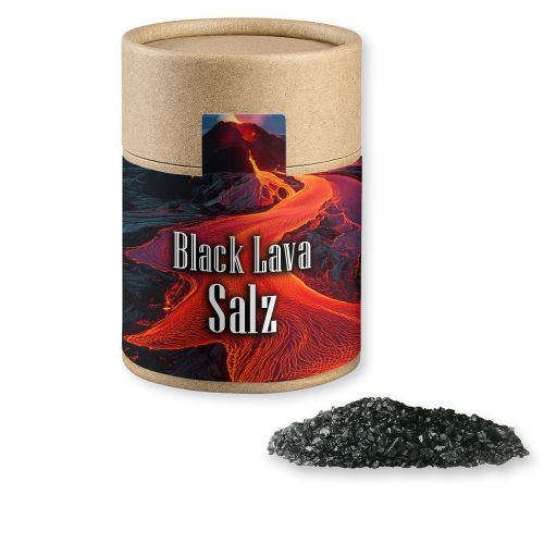 Black lava salt, ca. 135g, cardboard can midi