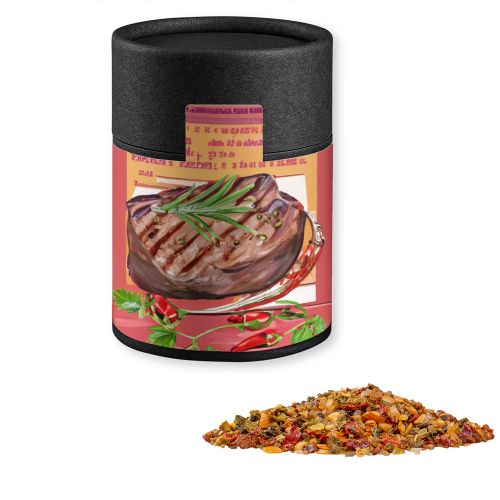 Steak pepper, ca. 75g, cardboard can midi black