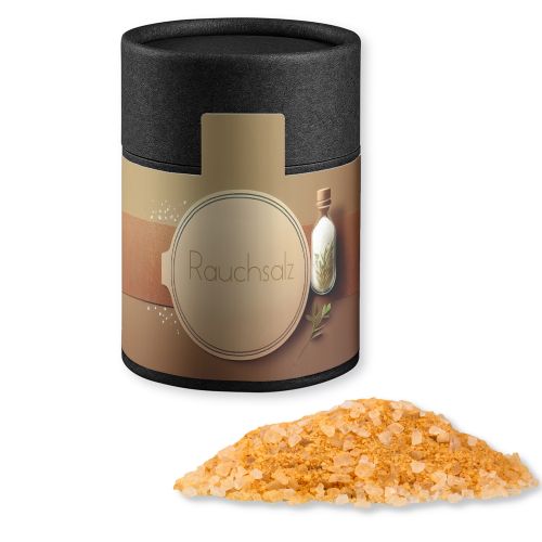 Smoke salt coarse, ca. 130g, cardboard can midi black