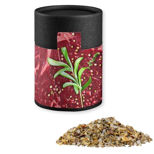 Herb steak spice, ca. 45g, cardboard can midi black