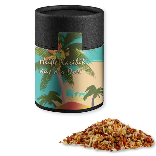 HOT caribbean mix, ca. 50g, cardboard can midi black