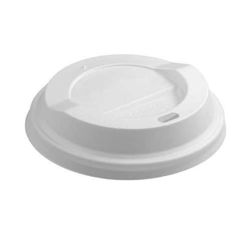Packaging, ca. 1g, PE lids for cups white 90mm
