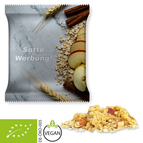 Organic porridge apple-cinnamon, ca. 50g, maxi bag