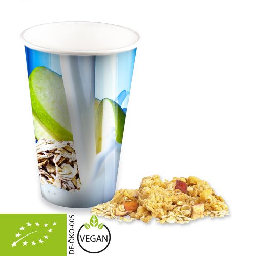 Organic porridge apple-cinnamon, ca. 50g, maxi snack cup
