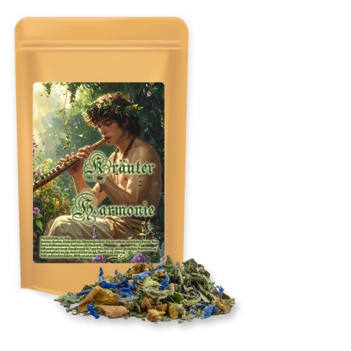 Herbal tea harmony, ca. 35g, midi stand up pouch with label