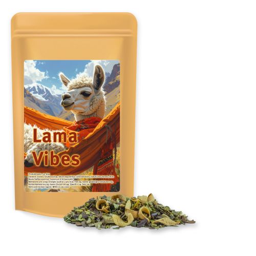 Mate tea orange, ca. 35g, midi stand up pouch with label