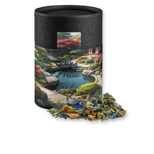 Herbal tea harmony, ca. 30g, cardboard can midi black