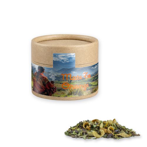 Mate tea orange, ca. 16g, cardboard can mini