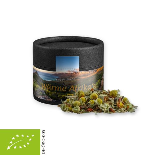 Organic rooibos tea relaxation time, ca. 20g, cardboard can mini black