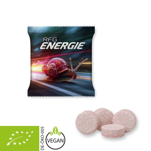 Organic raspberry drops, ca. 5g, mini bag