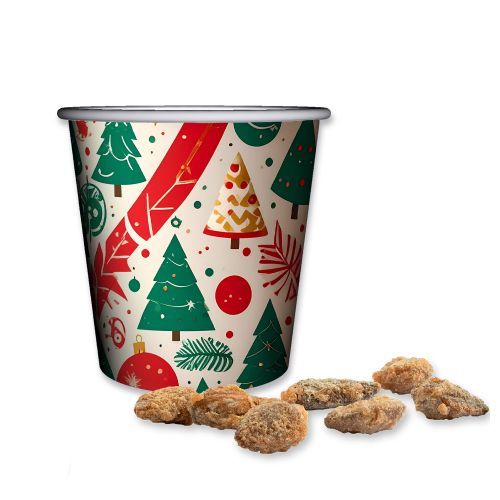 Burnt almonds with no added sugar, ca. 40g, mini snack cup