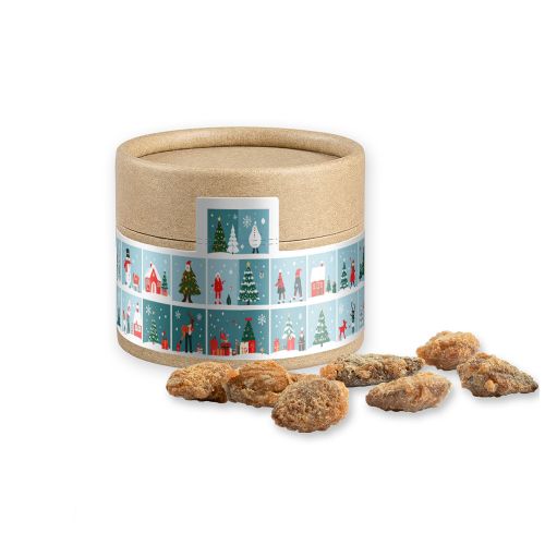 Burnt almonds with no added sugar, ca. 40g, cardboard can mini