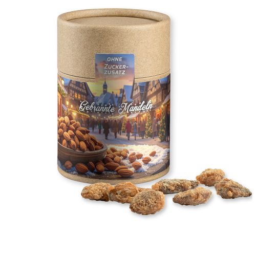 Burnt almonds with no added sugar, ca. 80g, cardboard can midi